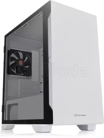 Photo de Boitier Mini Tour Micro ATX Thermaltake S100 TG avec panneau vitré (Blanc)