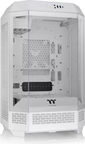 Photo de Boitier Mini Tour Micro ATX Thermaltake The Tower 300 avec panneaux vitrés (Blanc)