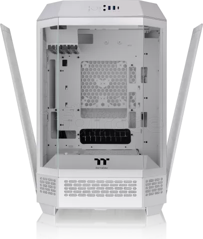 Photo de Boitier Mini Tour Micro ATX Thermaltake The Tower 300 avec panneaux vitrés (Blanc)
