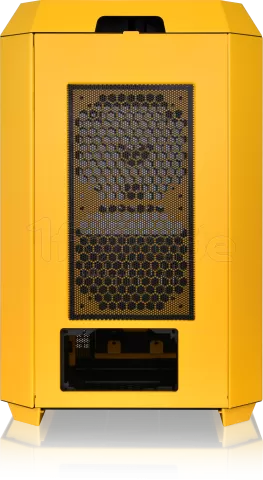 Photo de Boitier Mini Tour Micro ATX Thermaltake The Tower 300 avec panneaux vitrés (Jaune)
