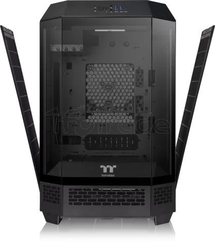 Photo de Boitier Mini Tour Micro ATX Thermaltake The Tower 300 avec panneaux vitrés (Noir)