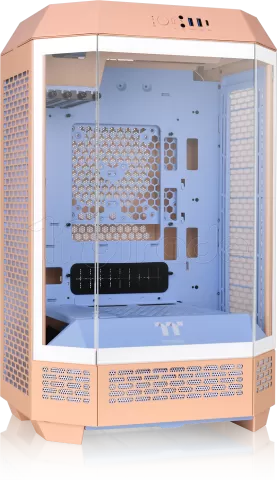 Photo de Boitier Mini Tour Micro ATX Thermaltake The Tower 300 avec panneaux vitrés (Orange/Bleu)