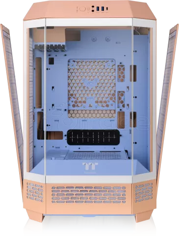 Photo de Boitier Mini Tour Micro ATX Thermaltake The Tower 300 avec panneaux vitrés (Orange/Bleu)