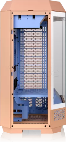 Photo de Boitier Mini Tour Micro ATX Thermaltake The Tower 300 avec panneaux vitrés (Orange/Bleu)