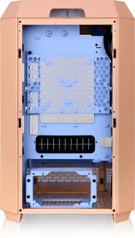 Photo de Boitier Mini Tour Micro ATX Thermaltake The Tower 300 avec panneaux vitrés (Orange/Bleu)