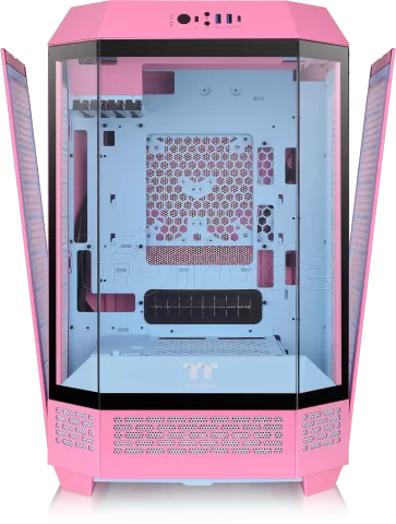 Photo de Boitier Mini Tour Micro ATX Thermaltake The Tower 300 avec panneaux vitrés (Rose)
