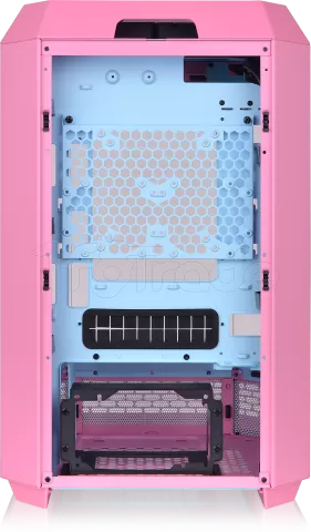 Photo de Boitier Mini Tour Micro ATX Thermaltake The Tower 300 avec panneaux vitrés (Rose)