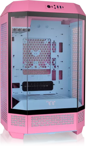 Photo de Boitier Mini Tour Micro ATX Thermaltake The Tower 300 avec panneaux vitrés (Rose)