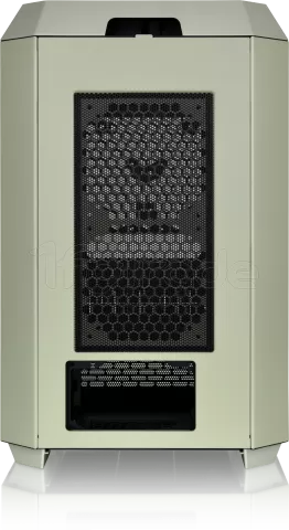 Photo de Boitier Mini Tour Micro ATX Thermaltake The Tower 300 avec panneaux vitrés (Vert)