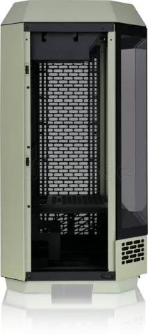Photo de Boitier Mini Tour Micro ATX Thermaltake The Tower 300 avec panneaux vitrés (Vert)