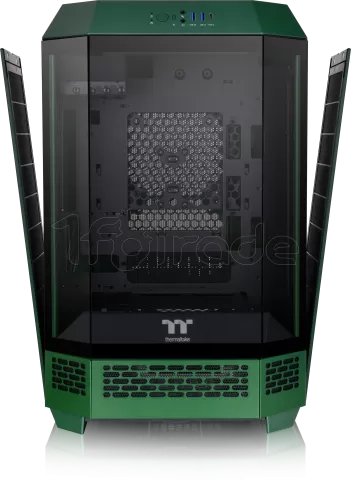 Photo de Boitier Mini Tour Micro ATX Thermaltake The Tower 300 avec panneaux vitrés (Vert/Noir)