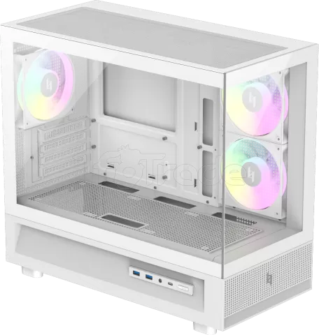 Photo de Boitier Mini Tour Micro ATX Xeron Nex C31 RGB avec panneaux vitrés (Blanc)