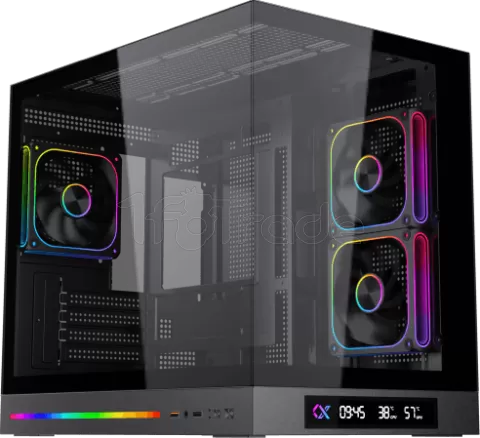 Photo de Boitier Mini Tour Micro ATX Xigmatek Cloud M Digital avec panneaux vitrés (Noir)