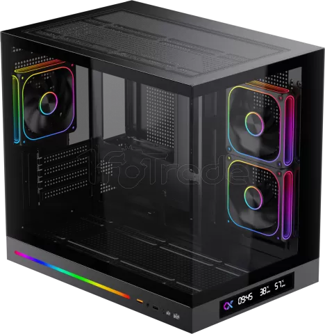 Photo de Boitier Mini Tour Micro ATX Xigmatek Cloud M Digital avec panneaux vitrés (Noir)