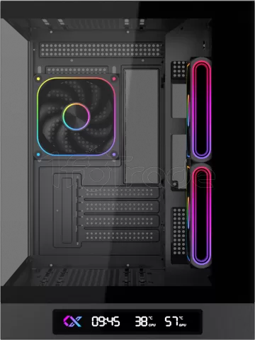 Photo de Boitier Mini Tour Micro ATX Xigmatek Cloud M Digital avec panneaux vitrés (Noir)