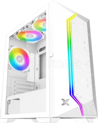 Photo de Boitier Mini Tour Micro ATX Xigmatek Gemini II RGB avec panneau vitré (Blanc)