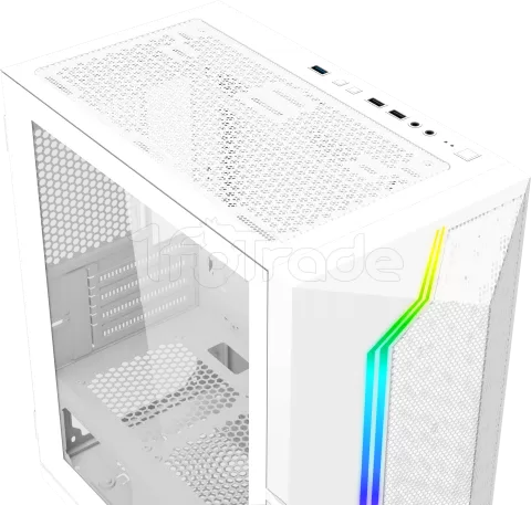 Photo de Boitier Mini Tour Micro ATX Xigmatek Gemini II RGB avec panneau vitré (Blanc)