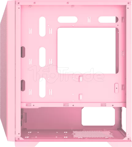 Photo de Boitier Mini Tour Micro ATX Xigmatek Gemini II RGB avec panneau vitré (Rose)