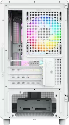 Photo de Boitier Mini Tour Micro ATX XYZ Atom RGB avec panneau vitré (Blanc)