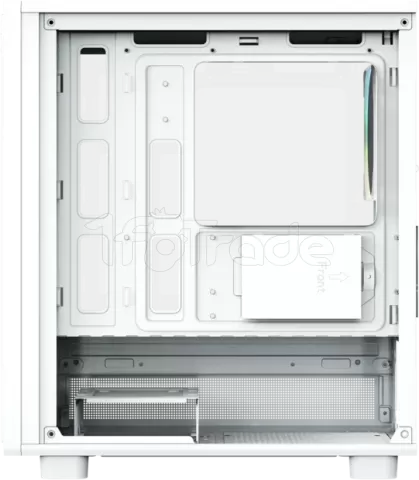 Photo de Boitier Mini Tour Micro ATX XYZ Atom RGB avec panneau vitré (Blanc)