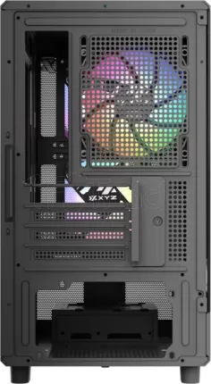 Photo de Boitier Mini Tour Micro ATX XYZ Atom RGB avec panneau vitré (Noir)