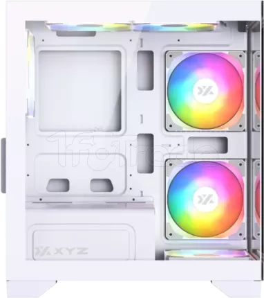 Photo de Boitier Mini Tour Micro ATX XYZ Titanium View Lite RGB avec panneaux vitrés (Blanc)