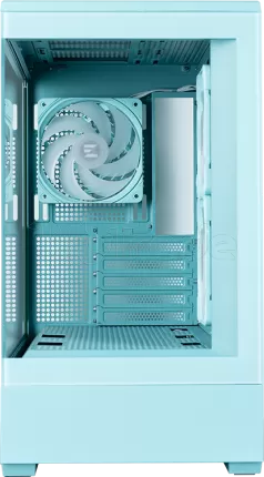 Photo de Boitier Mini Tour Micro ATX Zalman P30 V2 ARGB avec panneaux vitrés (Menthe)