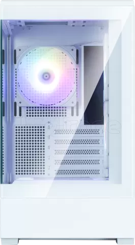 Photo de Boitier Mini Tour Micro ATX Zalman P30 V2 RGB avec panneaux vitrés (Blanc)