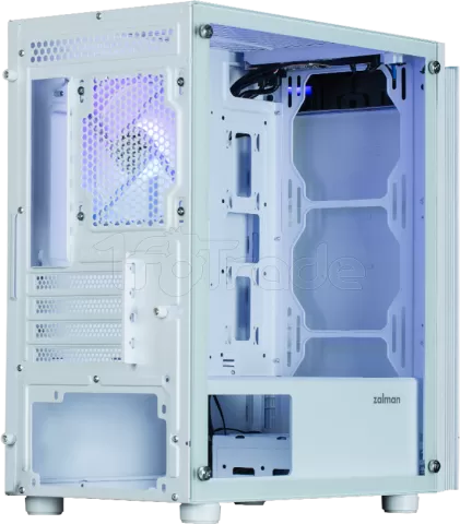 Photo de Boitier Mini Tour Micro ATX Zalman T4 Plus avec panneau vitré (Blanc)