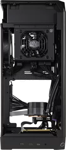 Photo de Boitier Mini Tour Mini ITX Cooler Master NCore 100 Max (Gris) avec alimentation 850W