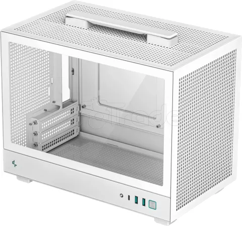 Photo de Boitier Mini Tour Mini ITX DeepCool CH160 avec panneau vitré (Blanc)