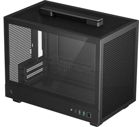 Photo de Boitier Mini Tour Mini ITX DeepCool CH160 avec panneau vitré (Noir)