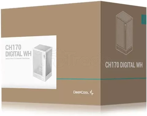Photo de Boitier Mini Tour Mini ITX DeepCool CH170 Digital (Blanc)