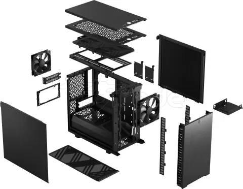 Photo de Boitier Mini Tour Mini ITX Fractal Design Define 7 Nano (Noir)