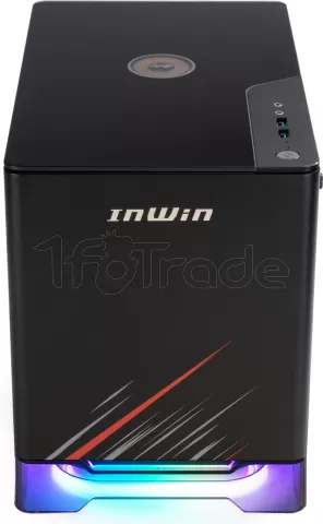 Photo de Boitier Mini Tour Mini ITX InWin A1 Plus Phantom Gaming Edition RGB avec panneau vitré + Alimentation 650W (Noir)