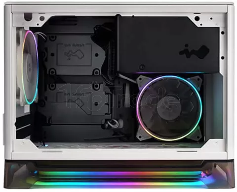 Photo de Boitier Mini Tour Mini ITX InWin A1 Prime RGB avec panneau vitré + Alimentation 750W (Blanc)