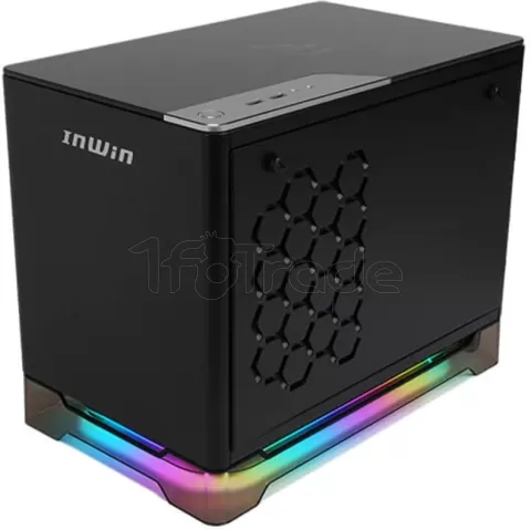 Photo de Boitier Mini Tour Mini ITX InWin A1 Prime RGB avec panneau vitré + Alimentation 750W (Noir)