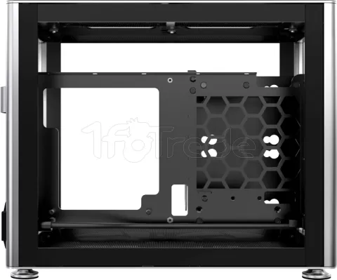 Photo de Boitier Mini Tour Mini ITX Jonsbo A4 avec panneaux vitrés (Argent)