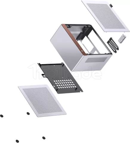 Photo de Boitier Mini Tour Mini-ITX Jonsbo NV10 (Argent)