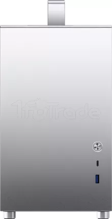 Photo de Boitier Mini Tour Mini ITX Jonsbo T8 Plus avec panneau vitré (Argent)