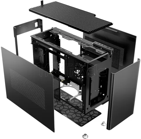 Boitier Mini Tour Mini ITX Jonsplus i100 Pro avec panneau vitré (Noir)