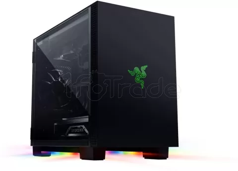 Photo de Boitier Mini Tour Mini ITX Razer Tomahawk M1 RGB avec panneau vitré (Noir)