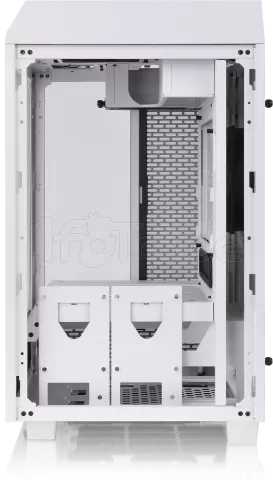 Photo de Boitier Mini Tour Mini ITX Thermaltake The Tower 100 avec panneaux vitrés (Blanc)