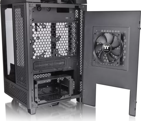 Photo de Boitier Mini Tour Mini ITX Thermaltake The Tower 100 avec panneaux vitrés (Noir)