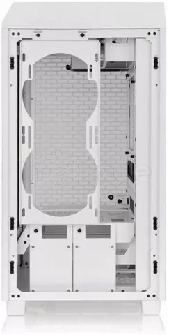 Photo de Boitier Mini Tour Mini ITX Thermaltake The Tower 200 avec panneaux vitrés (Blanc)