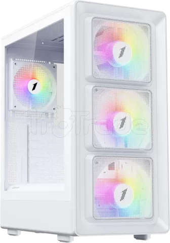 Photo de Boitier Moyen Tour ATX 1stPlayer BR7 RGB avec panneaux vitrés (Blanc)