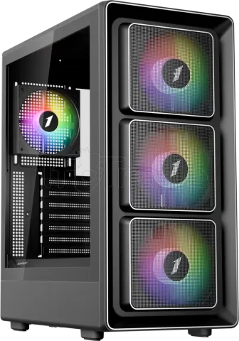 Photo de Boitier Moyen Tour ATX 1stPlayer BR7 RGB avec panneaux vitrés (Noir)