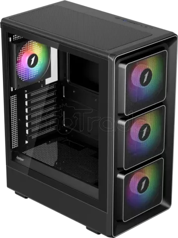 Photo de Boitier Moyen Tour ATX 1stPlayer BR7 RGB avec panneaux vitrés (Noir)