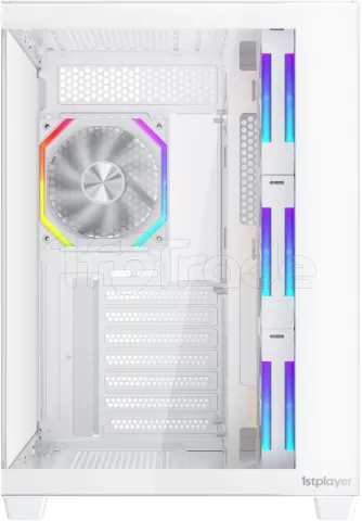 Photo de Boitier Moyen Tour ATX 1stPlayer BV7 ARGB avec panneaux vitrés (Blanc)