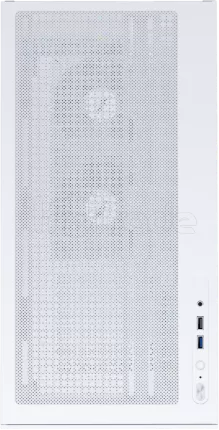 Photo de Boitier Moyen Tour ATX 1stPlayer CV6 RGB avec panneaux vitrés (Blanc)